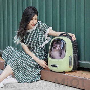 Рюкзак для перенесення кішок Xiaomi PETKIT Backpack for cats Green