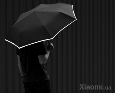 Зонт Pinluo Black со светоотражателем