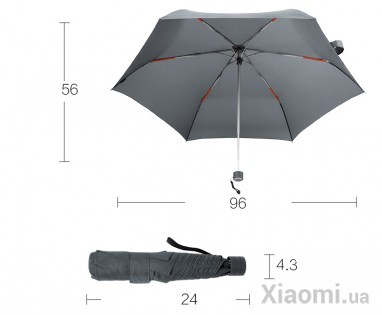 Зонт Pinluo Light Gray