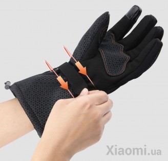 Перчатки с подогревом Xiaomi PMA Smart Heating Gloves Black (DMA-X20)