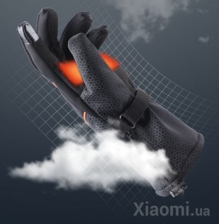Перчатки с подогревом Xiaomi PMA Smart Heating Gloves Black (DMA-X20)