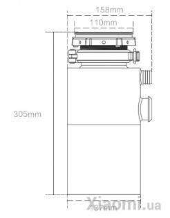 Измельчитель пищевых отходов XIAOMI QCOOKER CD LJ01