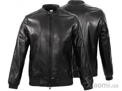 Куртка мужская кожаная Xiaomi Qimian L Black