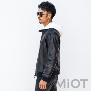 Куртка чоловіча шкіряна Xiaomi Qimian 2XL Black