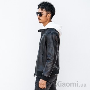 Куртка мужская кожаная Xiaomi Qimian S Black