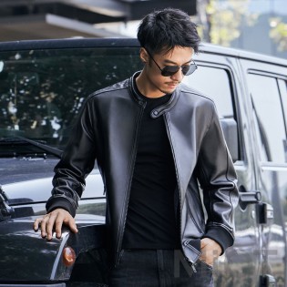 Куртка чоловіча шкіряна Xiaomi Qimian 2XL Black