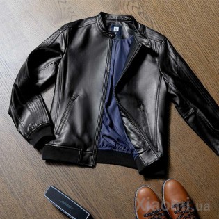 Куртка мужская кожаная Xiaomi Qimian XL Black