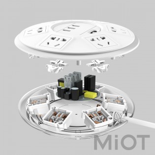 Подовжувач Xiaomi Qingyue Lightning Protection з 3-портовим USB-інтерфейсом