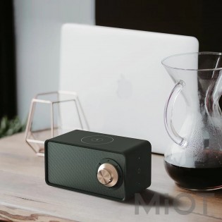 Портативна акустика + Бездротове З/У Xiaomi Qualitell ZS1001 Pro Green