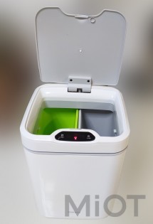 Розумний кошик для сміття Xiaomi QUANGE Full grid induction sorting garbage bin GA1 White