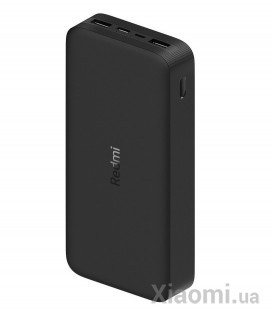 Универсальная батарея Xiaomi Redmi Power Bank Fast Charge 20000 mAh 18W 2xUSB-A/1хUSB/1xMicro-USB (PB200LZM) Black (VXN4304GL)