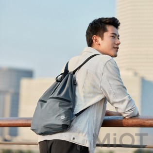 Рюкзак Xiaomi Runmi 90 Ninetygo Lightweight Urban Drawstring Backpack Dark Grey