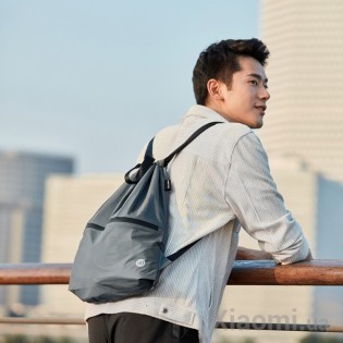 Рюкзак Xiaomi Runmi 90 Ninetygo Lightweight Urban Drawstring Backpack Dark Grey