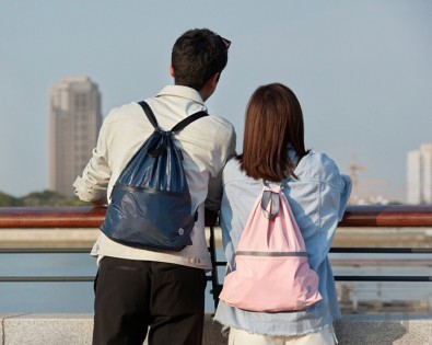 Рюкзак Xiaomi Runmi 90 Ninetygo Lightweight Urban Drawstring Backpack Pink