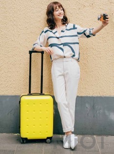 Валіза Xiaomi Runmi 90 Ninetygo Polka dots Luggage Youth Edition 20" Yellow (6972125145017)