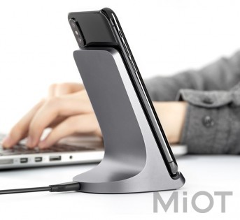 Бездротовий зарядний пристрій Xiaomi S1 Vertical Wireless Charger Grey