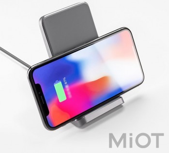 Бездротовий зарядний пристрій Xiaomi S1 Vertical Wireless Charger Grey