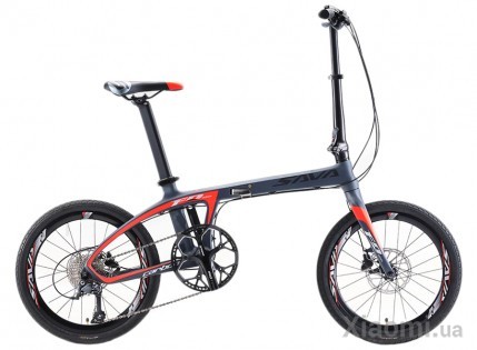Спортивный карбоновый складной велосипед Xiaomi SAVA Z1 Black/Red Sportivnyy karbonovyy skladnoy velosiped Xiaomi SAVA Z