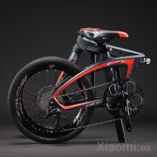 Спортивный карбоновый складной велосипед Xiaomi SAVA Z1 Black/Red Sportivnyy karbonovyy skladnoy velosiped Xiaomi SAVA Z