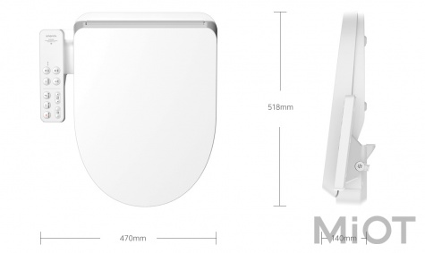 Розумна кришка для унітаза Smart Toilet Cover White (ZNMTG01ZM)