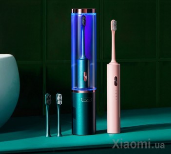 Электрическая зубная щетка с УФ-дезинфекцией Xiaomi T-Flash Pink