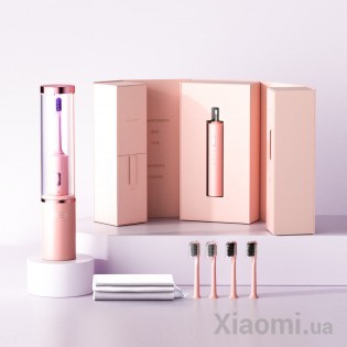 Электрическая зубная щетка с УФ-дезинфекцией Xiaomi T-Flash Pink
