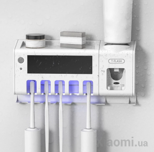 Стерилизатор, держатель зубных щеток с UF Xiaomi T-Flash White JW002
