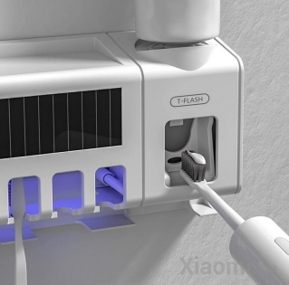 Стерилизатор, держатель зубных щеток с UF Xiaomi T-Flash White JW002