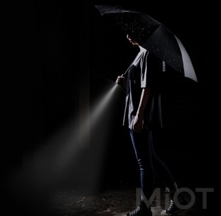 Парасолька з підсвічуванням Xiaomi UREVO Turning Illumination Black