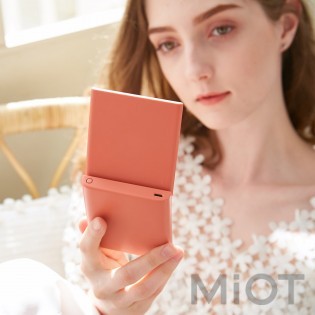Портативне дзеркало з LED підсвічуванням Xiaomi VH + PowerBank 3000mAh M01 Coral