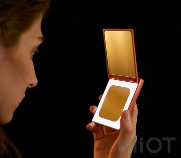 Портативне дзеркало з LED підсвічуванням Xiaomi VH + PowerBank 3000mAh M01 Coral