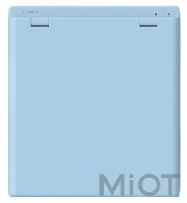 Портативне дзеркало з LED підсвічуванням Xiaomi VH + PowerBank 3000mAh M01 Light Blue
