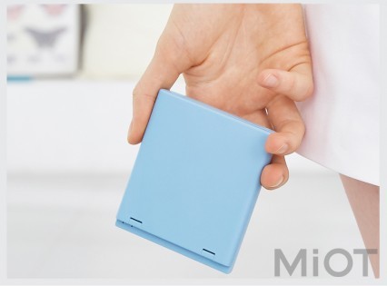 Портативне дзеркало з LED підсвічуванням Xiaomi VH + PowerBank 3000mAh M01 Light Blue