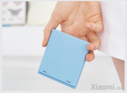 Портативное зеркало с LED подсветкой Xiaomi VH + PowerBank 3000mAh M01 Light Blue