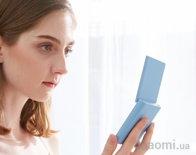 Портативное зеркало с LED подсветкой Xiaomi VH + PowerBank 3000mAh M01 Light Blue