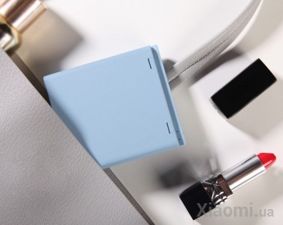 Портативное зеркало с LED подсветкой Xiaomi VH + PowerBank 3000mAh M01 Light Blue