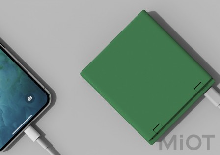 Портативне дзеркало з LED підсвічуванням Xiaomi VH + PowerBank 3000mAh M01 Green
