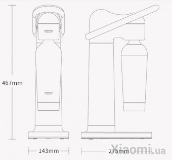 Настольная машина для газирования воды Xiaomi WATERBOX White