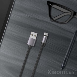 Кабель магнитный Xiaomi WSKEN Magnetic Charging Cable USB/Micro-USB 1.2m Black