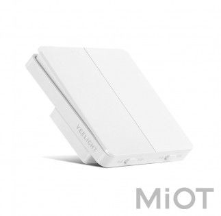 Розумний вимикач Xiaomi Yeelight Flex Switch 10A White (Two buttons) (YLKG13YL) (YLKG131CN)