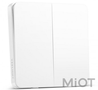 Розумний вимикач Xiaomi Yeelight Flex Switch 10A White (Two buttons) (YLKG13YL) (YLKG131CN)