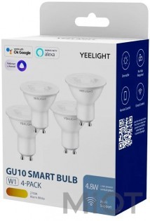 Смарт-лампочки Yeelight GU10 Smart Bulb W1 (Dimmable) White (4-pack) (YLDP004)