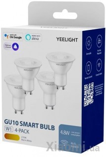 Смарт-лампочки Xiaomi Yeelight GU10 Smart Bulb W1 (Dimmable) White (4-pack) (YLDP004)