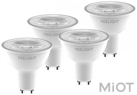Смарт-лампочки Yeelight GU10 Smart Bulb W1 (Dimmable) White (4-pack) (YLDP004)