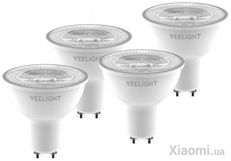 Смарт-лампочки Xiaomi Yeelight GU10 Smart Bulb W1 (Dimmable) White (4-pack) (YLDP004)