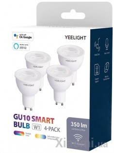 Смарт-лампочки Xiaomi Yeelight GU10 Smart Bulb W1 (Multicolor) (4-pack) (YLDP004-A)