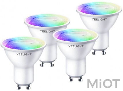 Смарт-лампочки Xiaomi Yeelight GU10 Smart Bulb W1 (Multicolor) (4-pack) (YLDP004-A)