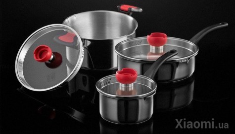 Набор из 3 кастрюль Xiaomi Yi wu yi shi Pans