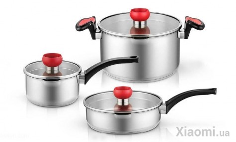 Набор из 3 кастрюль Xiaomi Yi wu yi shi Pans