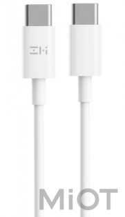 Кабель Xiaomi ZMi AL307 USB-C to USB-C Cable 3A White 1m